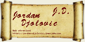 Jordan Đolović vizit kartica
